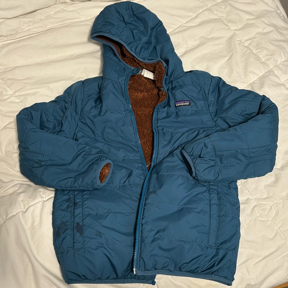 Patagonia boys reversible ready Freddy hoody jacket